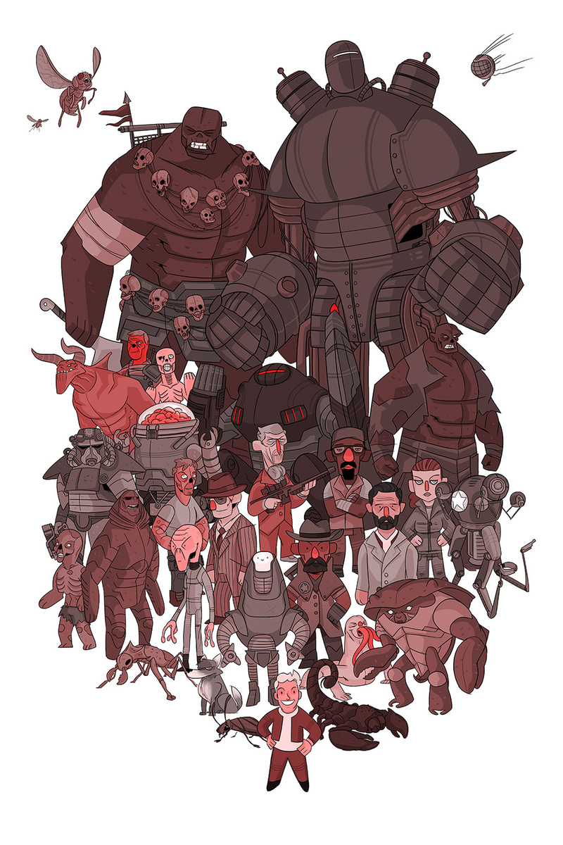 Illustration for article titled A Dark Souls Poster with Some Familiar Faces